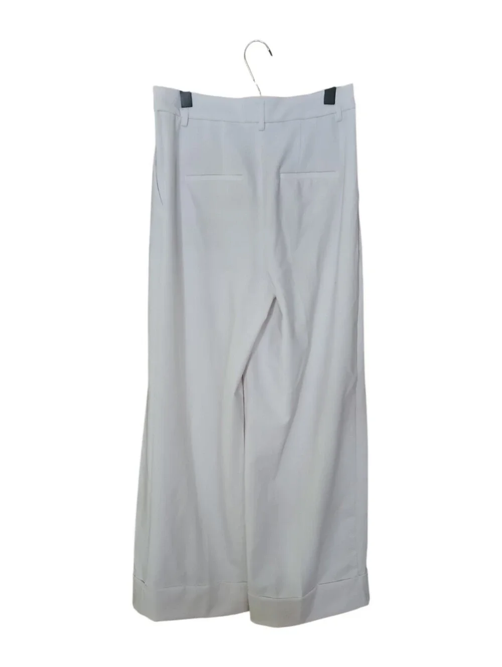 Express White Super High-Waist Wide-Leg Trousers - Picture 6 of 10